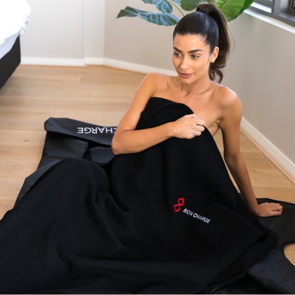 BON CHARGE LOW EMF INFRARED SAUNA BLANKET / BAG + Sauna blanket Insert bonus $99
